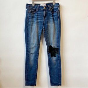 Lucky Brand Jeans White Oak Cone Denim Distressed Brooke Skinny